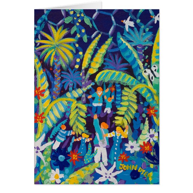 芸術カード: ジャングルの谷、エデンのプロジェクト (正面)