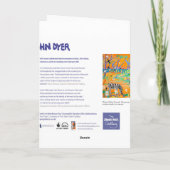 芸術カード: 動物園のStripyサファリの日没。 シマウマ カード (裏面)