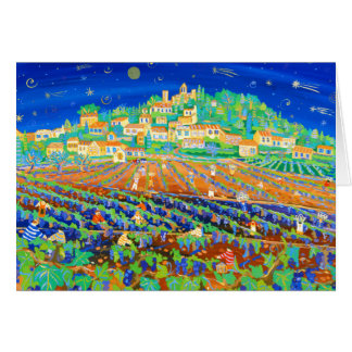 芸術カード: 流星の夜、Rasteau.