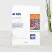 芸術カード: 猛烈な日没の下で散歩します、Tresco カード (裏面)