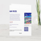 芸術カード: Pachamamaのパイパー、ペルー。 Isla Taquile カード (裏面)