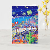 芸術カード: Pachamamaのパイパー、ペルー。 Isla Taquile カード (黄色い花)