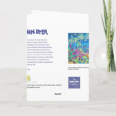 芸術カード: Trescoの大修道院の庭 カード (裏面)