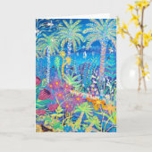 芸術カード: Trescoの大修道院の庭 カード (黄色い花)