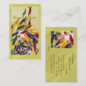 芸術ガラスはカラフルな名刺を去ります 名刺 (正面/裏面)