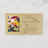 芸術ガラスはクラシックでエレガントな名刺を去ります 名刺 (裏面)