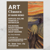 芸術クラスのエドバード・ムンクによる悲鳴 チラシ (正面)