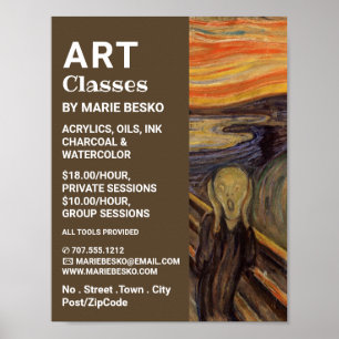 芸術クラスのエドバード・ムンクによる悲鳴 ポスター