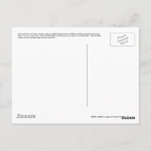 芸術シリーズ郵便はがきとして地球 ポストカード (裏面)