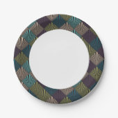 芸術ポップ・アートのの背景 ペーパープレート (正面)