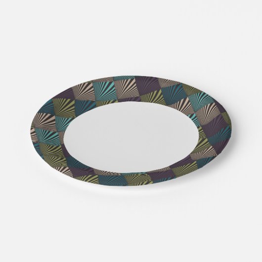 芸術ポップ・アートのの背景 ペーパープレート (アングル)