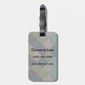 芸術ポップ・アートのの背景 ラゲッジタグ (裏面縦)