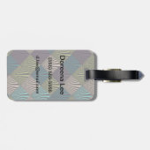 芸術ポップ・アートのの背景 ラゲッジタグ (裏面横)