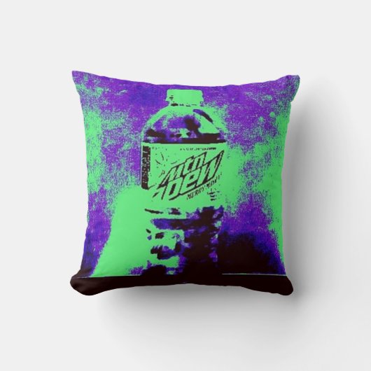 芸術ポップ・アートのボトル クッション (正面)