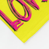 芸術ポップ・アートの愛 フリースブランケット (角)