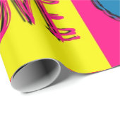 芸術ポップ・アートの愛 ラッピングペーパー (ロールコーナー)