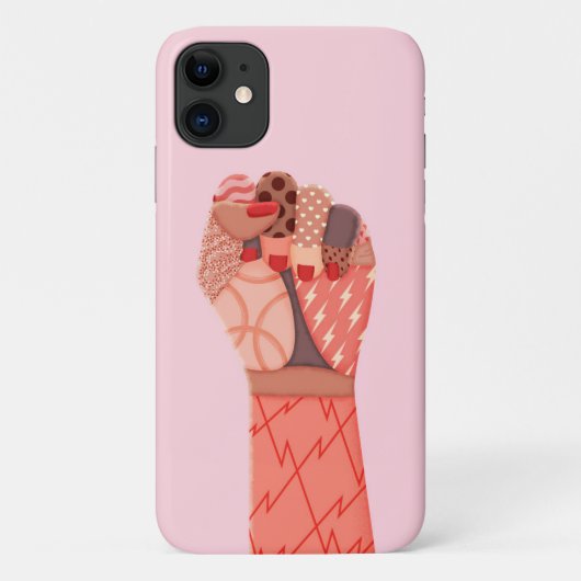 芸術モダン女性の抗議 Case-Mate iPhoneケース (裏面)