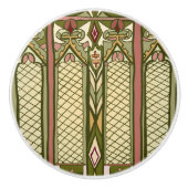 芸術及び技術のステンドグラスのインスパイアドアは引っ張ります セラミックノブ (正面)