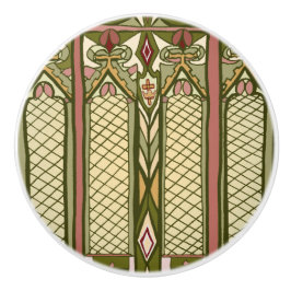 芸術及び技術のステンドグラスのインスパイアドアは引っ張ります セラミックノブ