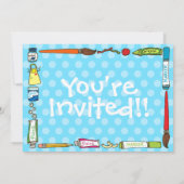 芸術及び技術のパーティの招待状 招待状 (裏面)