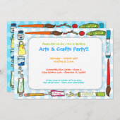芸術及び技術のパーティの招待状 招待状 (正面/裏面)