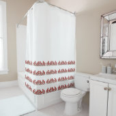 芸術及び技術は代表団のスタイルに上がりました シャワーカーテン (インサイチュ)