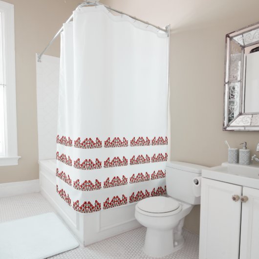 芸術及び技術は代表団のスタイルに上がりました シャワーカーテン (インサイチュ)