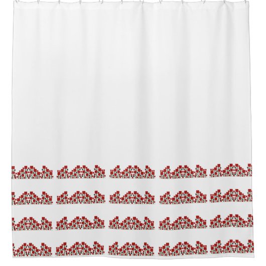 芸術及び技術は代表団のスタイルに上がりました シャワーカーテン (正面)