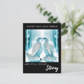 *~*芸術周年愛の鳥AP54冬 ポストカード (スタンド正面)