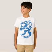 芸術品を気取ったなライオンの子供のスエットシャツ Tシャツ (正面フル)