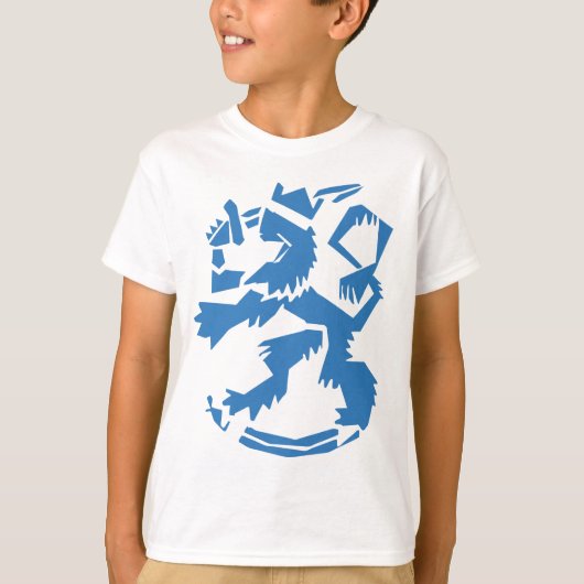 芸術品を気取ったなライオンの子供のスエットシャツ Tシャツ (正面)