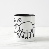 芸術品を気取ったな蟻のマグ マグカップ (中央)