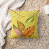 芸術品を気取った枕の上の秋 クッション (ブランケット)