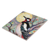 芸術品を気取った素晴らし絵を描鳥 タイル (側面)