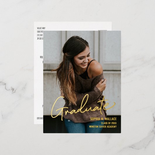 芸術大学大学院写真 箔シーズンポストカード (正面/裏面)