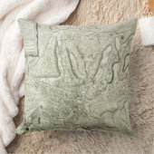 芸術家が刻むローマ市の地図1 クッション (ブランケット)