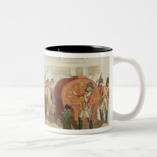 芸術家が刻む宝くじ車輪1805年(a ツートーンマグカップ (右)