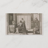 芸術家が刻む視力c.1630-40 (engravin 名刺 (裏面)