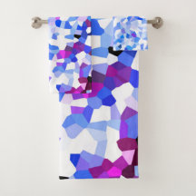 芸術家がC.L.ブラウン置く結晶湖タオル