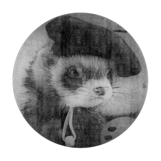 芸術家としてフェレット カッティングボード (正面)