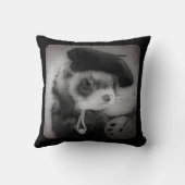 芸術家としてフェレット クッション (裏面)