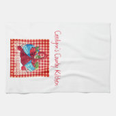 芸術家によるさくらんぼの台所タオルのバスケット キッチンタオル (横)