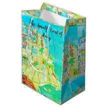 芸術家によるイタリアのギフトバッグのアマルフィの海岸