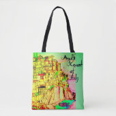 芸術家によるイタリアのトートバックのアマルフィの海岸 トートバッグ (正面)