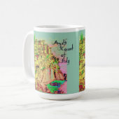 芸術家によるイタリアのマグのアマルフィの海岸 コーヒーマグカップ (正面左)