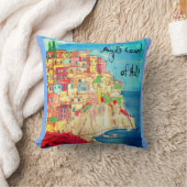 芸術家によるイタリアの装飾用クッションのアマルフィの海岸 クッション (ブランケット)