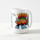 芸術家によるジョンDonato魚のマグI コーヒーマグカップ (正面右)