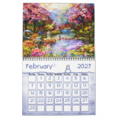 芸術家によるデイヴィッドA. Bakerファンタジーの土地のカレンダー カレンダー (2月 2027)