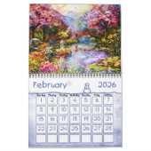 芸術家によるデイヴィッドA. Bakerファンタジーの土地のカレンダー カレンダー (2月 2026)