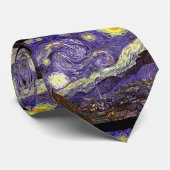 芸術家によるフィンセント・ファン・ゴッホ星明かりの夜絵画 ネクタイ (ロール)